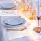 Stylish Gold Dinner Napkins – 100 Pack Disposable White & Gold 3-Ply Paper Napkins, 7.5 x 4.25 Inch, Perfect for Weddings, Receptions, and Parties